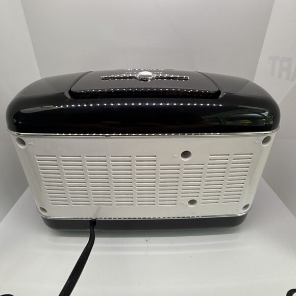 Studebaker SB2103BW Retro AM/FM CD Clock Radio Black Chrome Vintage Style Tested - Picture 8 of 12